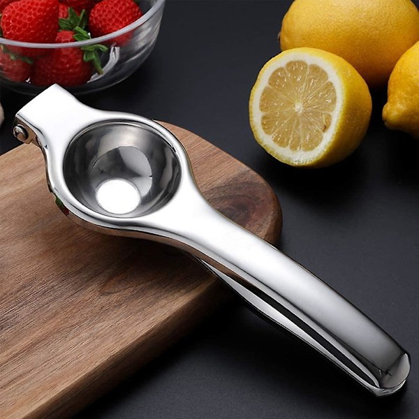 Manuel Saftpresser i Rustfrit Stål, Citrus Citronpresser, Frugtpresser Lime Metal, Professionel Håndsaftpresser Køkkenredskab