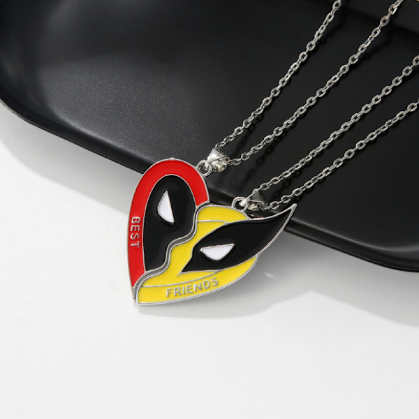 2 st Deadpool & Wolverine, Cosplay Wolverine Bästa Vänner Halsband