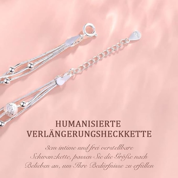Kolme Elämää ja Kolme Maailmaa Rannekoru Naisille, 925 Hopea, Henkilökohtaiset Korukorut, Säädettävät Rannekorut