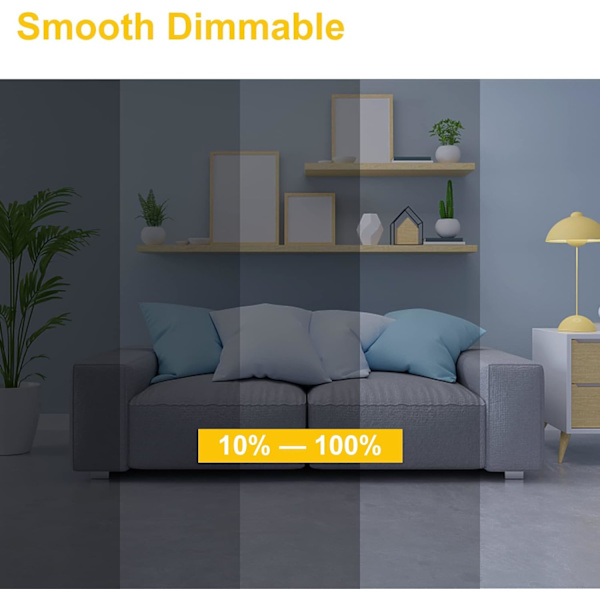 GU10 35W Glödlampor, GU10 Halogenlampor, AC 230V 35W Spotlampa, 2700K Dimbar Varmvit, 6-pack