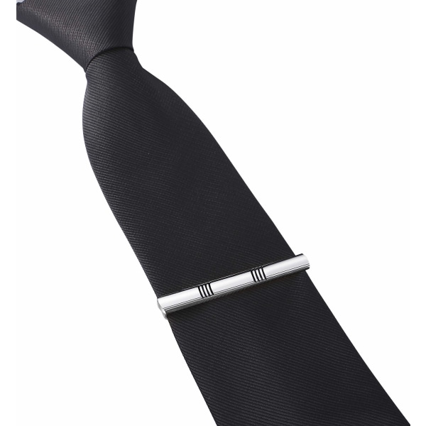 8 st Set för män Set för vanliga slipsar Slips Bröllopsklämmor med låda