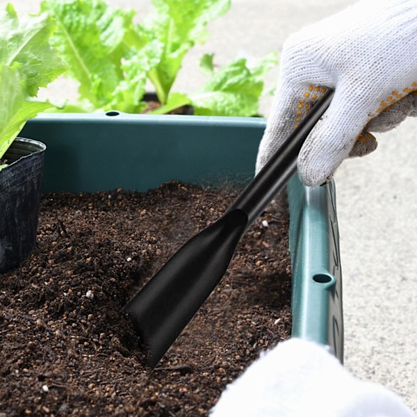 2 stk Hage Spade Multifunksjonell Håndspade Karbon Rustfritt Stål Hage Spader Praktiske Hageverktøy for Transplantasjon, Graving, Planting