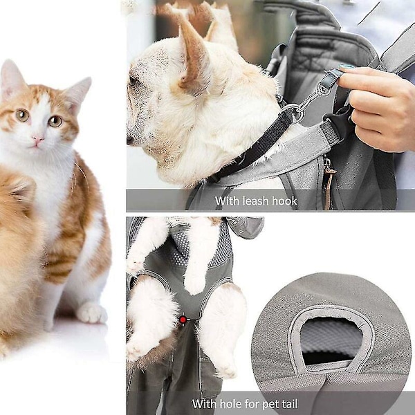 Resebackpack för husdjur på internet, Teddy fransk bulldog valp väska, kattväska resebröst ryggsäck väska, justerbar bärväska