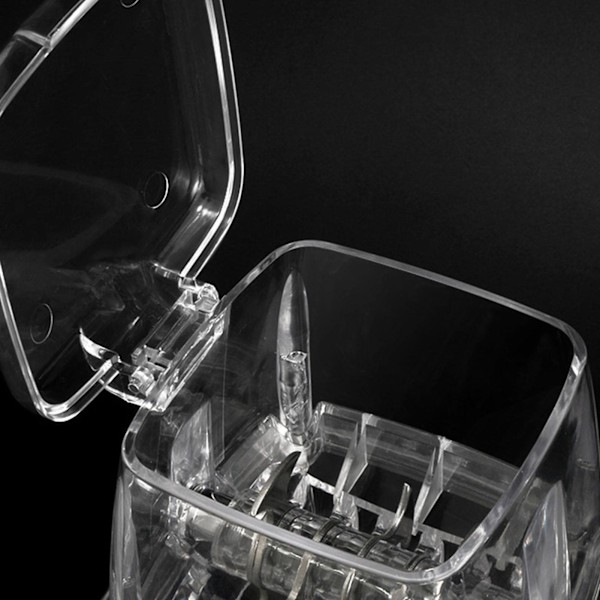 Isbittknusere Manuell Rotasjons Isbittknusere Cocktailer Slushmaskin Isbiter Knust Smoothies Isbittknusere Maskin Hjem 1.2L Is Grinder transparent