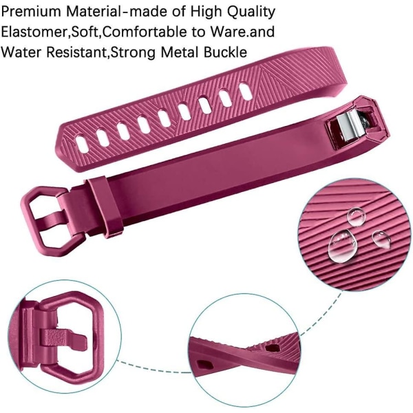 Band kompatibla med Fitbit Alta och Fitbit Alta Hr, 3-pack mjuka silikonarmband för Fitbit Alta Hr Band med säkert metallspänne för män, kvinnor, small