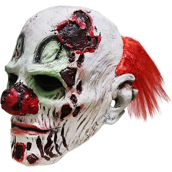 Halloween Skummel Ond Klovnemaske Horror Ansikt Zombie Kostyme