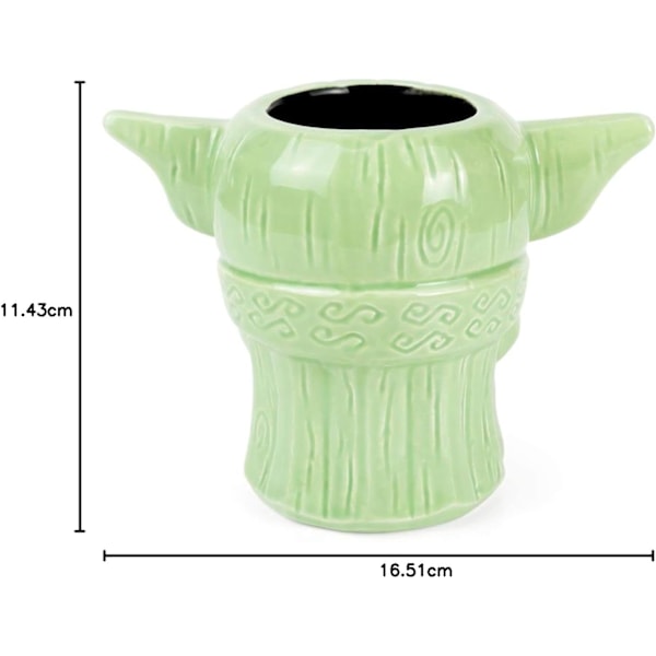 \"Baby Yoda\" Krus | Tiki-stil Keramikkop | Kan indeholde 473 ml