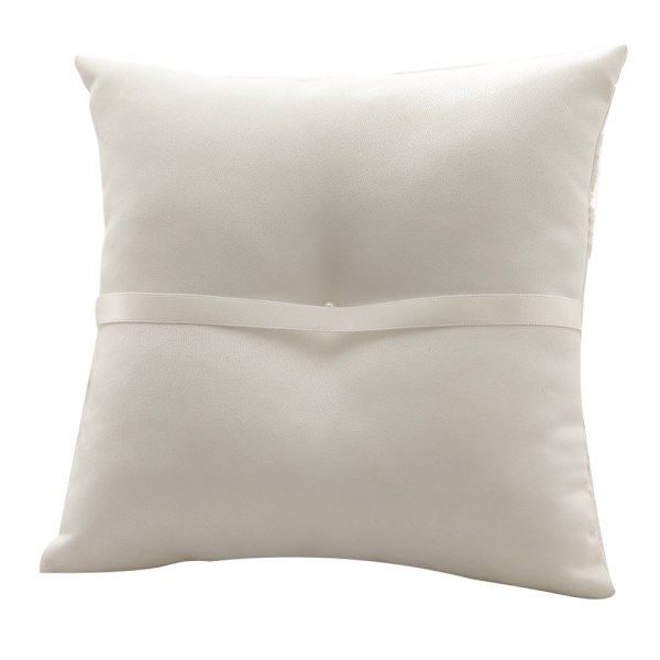 Blonde Bryllupsringpute Perlepute Bærer 21 cm