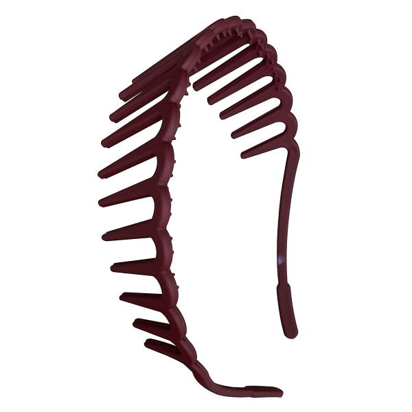 6st färgglada kam pannband för kvinnor Plast hårband med tänder Zip Zap hårbåge för flickor