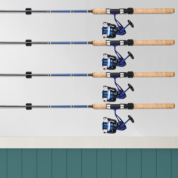 20-pack Fiskespöhållare Clips 0,62\", Väggmonterad Fiskespöhållare, Stick Clip Förvaringsklämmor Rack Organizer