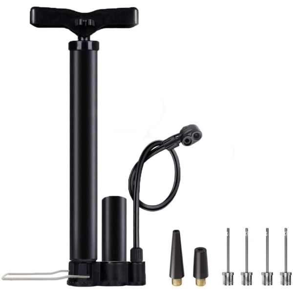 Högtrycksgolvpump för cykel, cykelpump, cykelpump, golvpump 160PSI med Presta & Schrader-ventiler, cykelpump med bollpump