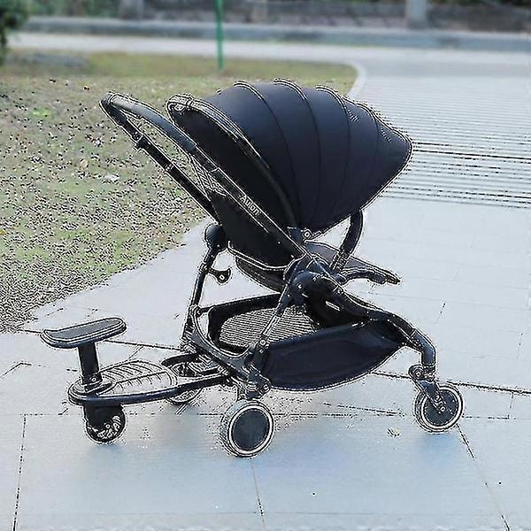 Universal 2-i-1 ståbrett til barnevogn med avtakbart sete Second Child Artefact Child Rider Stroller