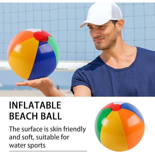 Badbollar - Poolbollar | Uppblåsbar Badboll | Färgglada Uppblåsbara Badbollar Vattenleksboll