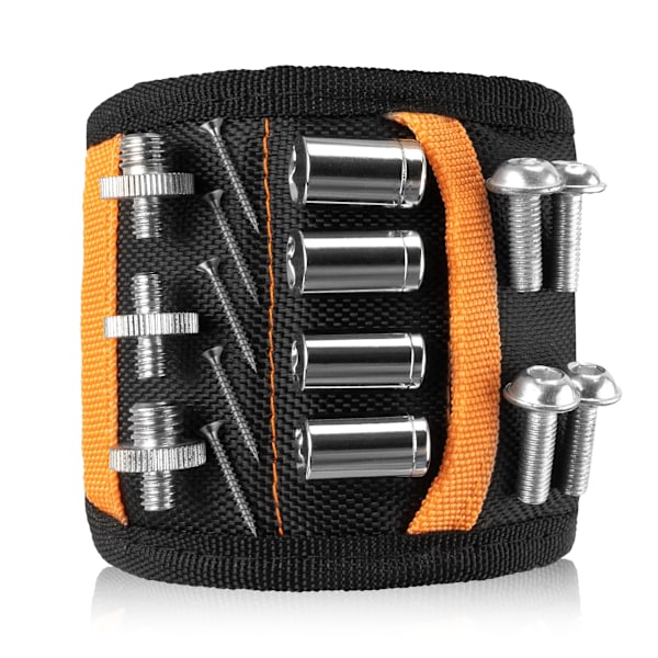 Magnetarmband för män DIY Justerbart med 20 Superstarka Magneter Armband för Att Hålla Skruvar, Saxar
