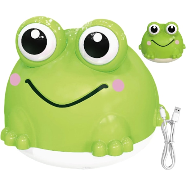 Groda Babybadleksaker, Automatisk Sensor Vattenfontän Sprinkler, Blinkande Färgglatt Ljus Badkar & Poolleksak, 11.2x10x9.5cm