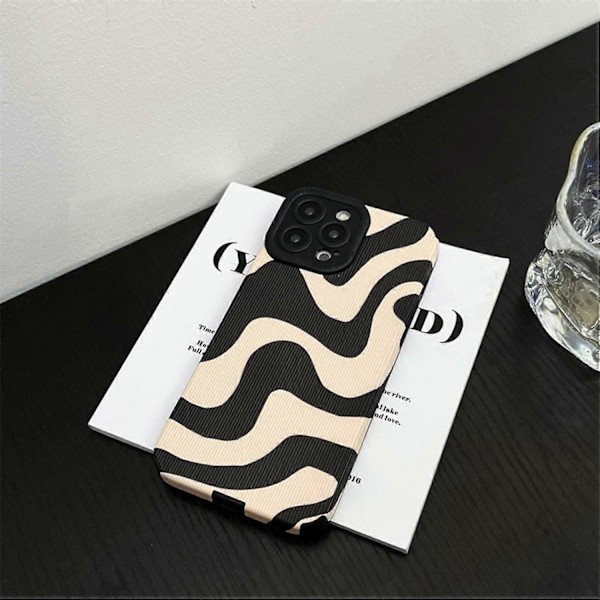 Kompatibel med iPhone 15 Deksel Mote Enkel Søt Zebra St