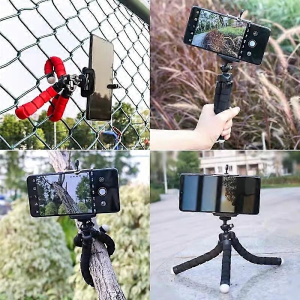 Blå Tripod, Bøybar Tripod, Tripod / Kamera Stativ Mobil Kamera blue