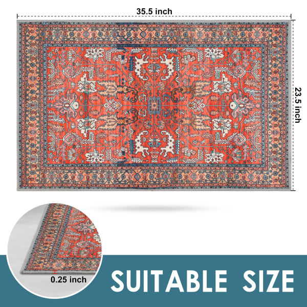 Indendørs dør måtte 60 x 90 cm, entremåtter forreste dør måtte skridsikker dør måtter, modstå snavs vaskbar indgang velkomst dør måtte, veranda tæppe 60*90cm
