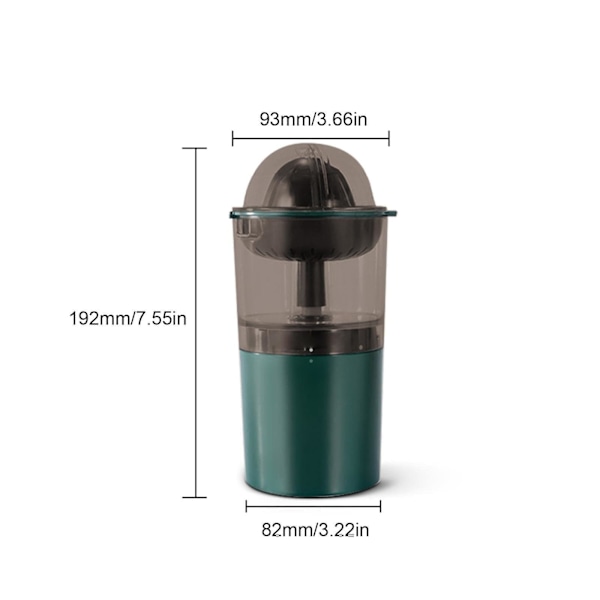 250 ml Sähköinen Sitruunapuristin Kannettava Appelsiininsekoitin Mini Mehupuristin Hedelmämehukeitin USB-kone Ladattava sitruskone hedelmämehukeitin