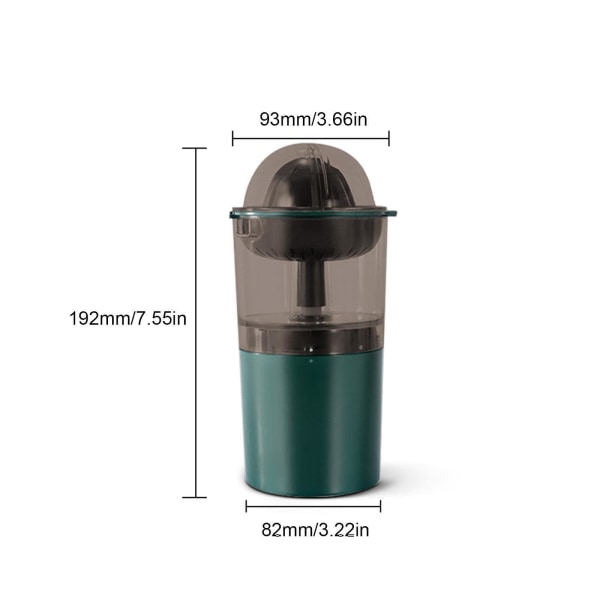 250ml Elektrisk Citronpress Bärbar Apelsinmixer Mini Juice Extractor Fruktjuice Maker USB-Maskin Laddningsbar Citrusmaskin Fruktpress