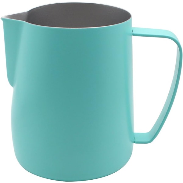 Rustfri Stål Mælkeskummer Kande Steamer til Kaffe, Latte og Mælkeskum 600ml Grøn