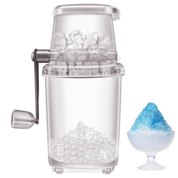 Isknuser Manuell roterende isknuser Cocktails Slush Machine Ice Cube Crushed Smoothies Ice Crusher Machine Home 1.2L Iskvern A