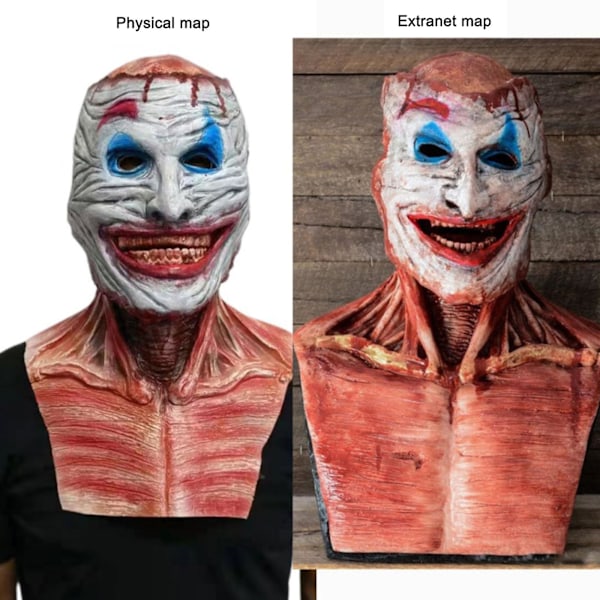 Halloween kraniemaske, Skelet Halloween Gysermaske Kranie Fuld Hoved Cosplay Kostume Gys Prop