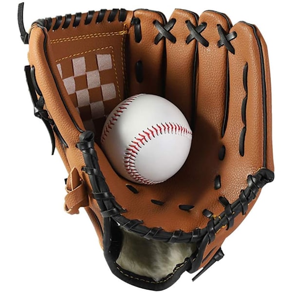 Basebollhandskar Sport Slaghandskar med Baseboll PU Läder Justerbara och Bekväma 9,5\"/11,5\" för Barn Ungdom Vänster Handskar Höger Hand Kast