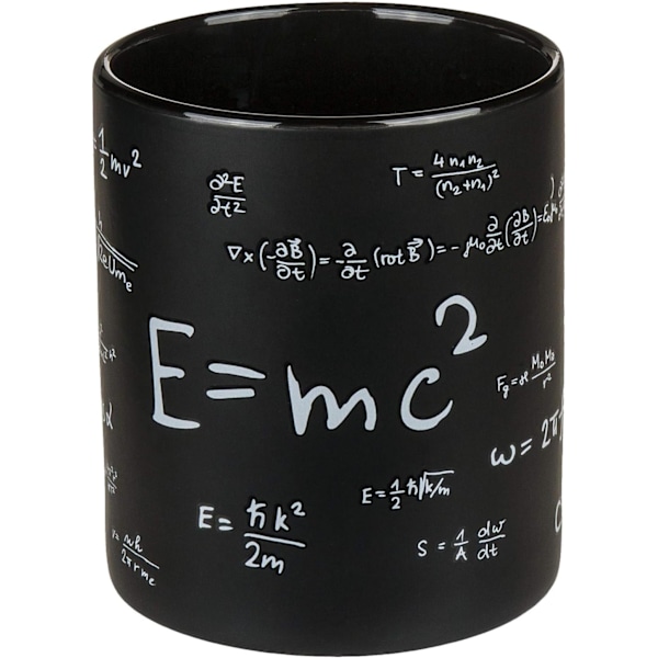 Out of the blue Svart mugg, Matematik, ca. 13 x 11 cm, stengods, i presentförpackning