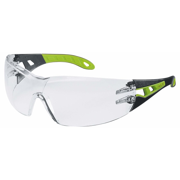 Beskyttelsesbriller, fargeløs PC-linse, EN 166 & 170-standarder, anti-dugg-linser, motstandsdyktig mot riper - kjemikalier, anti-UV400-beskyttelse, lett