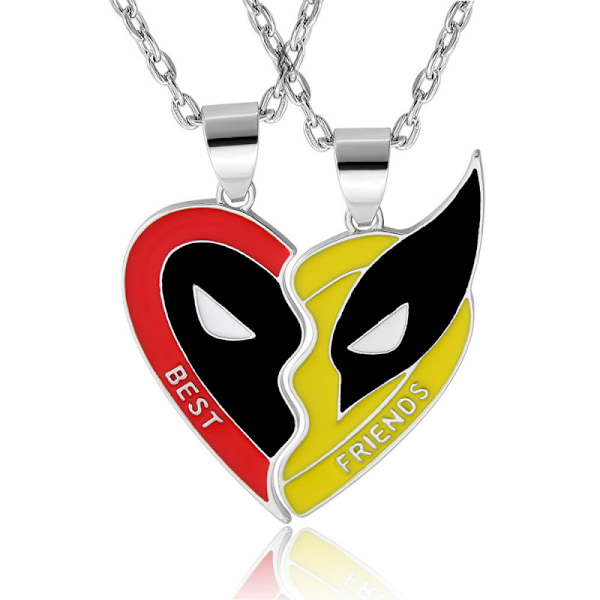 2 st Deadpool & Wolverine, Cosplay Wolverine Bästa Vänner Halsband