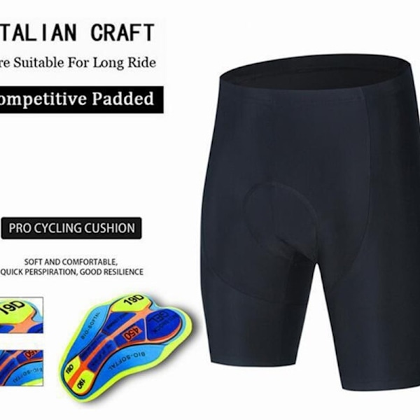 Cykeltights Herr 4D Coolmax Vadderade Cykelbyxor, Andningsbara & Absorberande