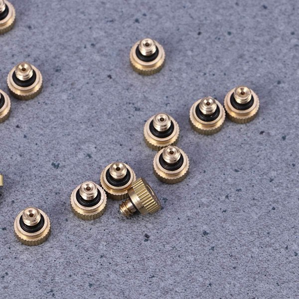 30 kpl 0,3 mm puutarhakastelu messinkinen sumutussuutin jäähdytys kostutus sprinkler