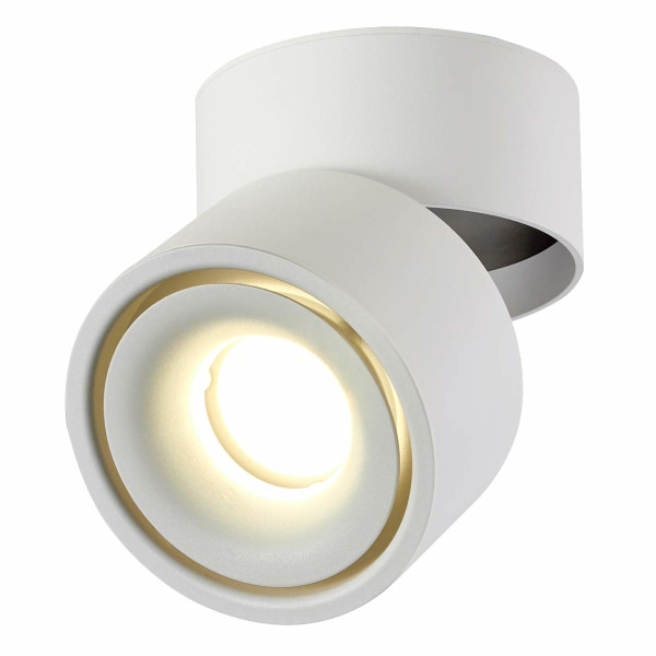 12W LED Kattokohdevalot Säädettävä valaisimen rungon kulma, Kohdevalolamppu, Kattovalaisin, säädettävät kattokohteet, LED 10x10x10cm (valkoinen-4000K)