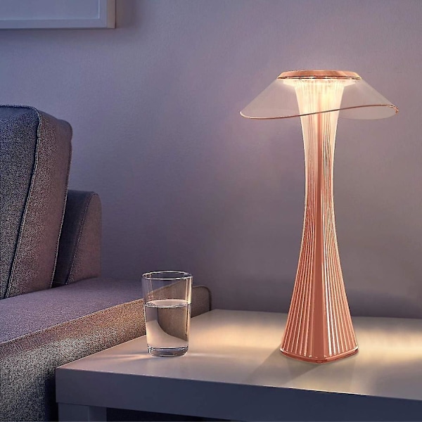Dimbar LED-bordlampa med touchfunktion, inomhus- och utomhusbelysning, bärbar bordlampa
