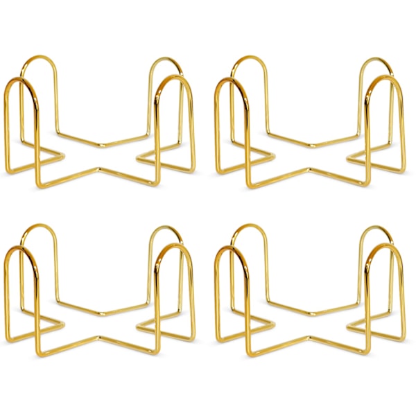 Coasterholder, 4 stk. metalholder til firkantede eller runde coastersæt, smedejerns hyldedekoration til hjemmet