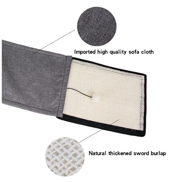 Katt Klømatte Pute Katt Møbler Beskytter Anti-Klø Katt Kløbrett Katt Klø Sofa Skjold Sofa Vakt Sisal Pute for Katt Sliping