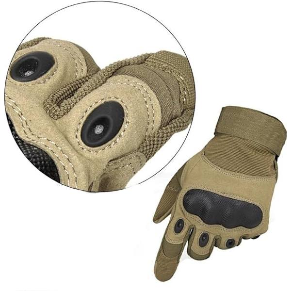 Herr Full Finger Utomhus Sport Arbets Handskar Jakt Motorcykel Cykel Klättring Längdskidåkning Julklapp L Brown L