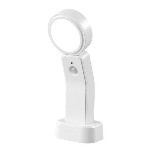 Yövalo, LED-liiketunnistinlamppu 3 tilassa (automaattinen/päälle/pois), 360° kiertosäädettävä mini- USB ladattava pöytäkaappilamppu eteiseen, työhuone