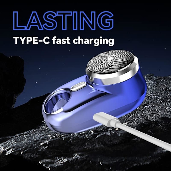 USB Rakapparat med LED Laddningsindikator - Rese Skäggtrimmer för Män - Uppladdningsbar, Portabel Elektrisk Ansiktsrakapparat