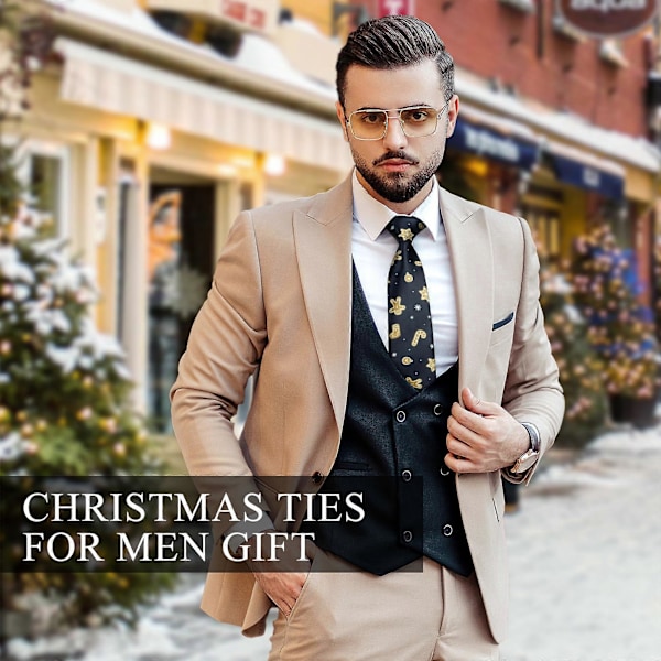 Jule-slips til menn, slips til menn, juleslips, jule-slips, Santa-fest-slips