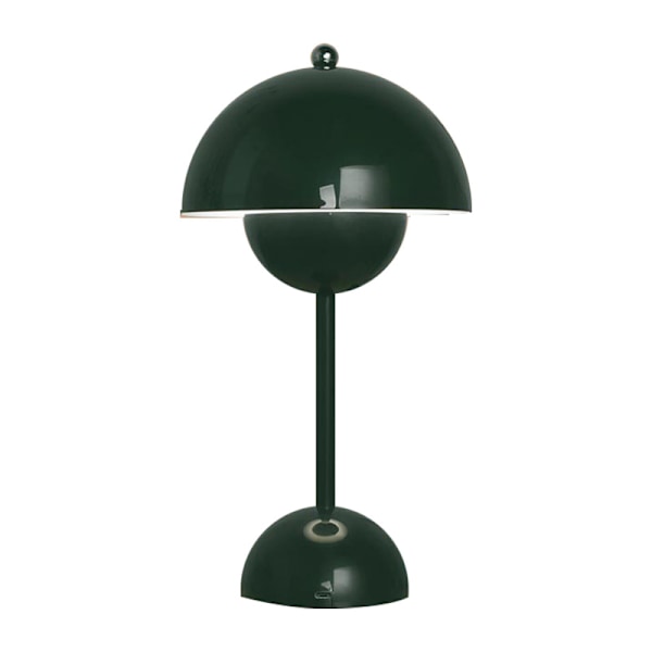 Bordlampe Nordisk Dansk Blomsterknopp Bordlampe, Dekorativ stemningsbelysning, Blomsterknopp lampe natlys (Genopladelig, Mørkegrøn) Dark Green