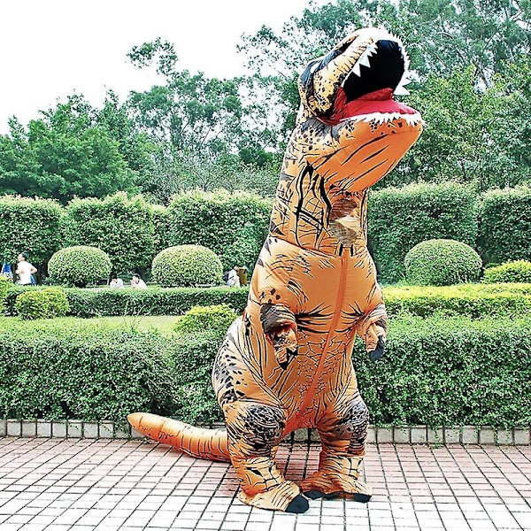 Dinosaur Oppblåsbar Kostyme Halloween Fest Cosplay Fancy Suits Maskot Tegneserie Anime Kjole For Barn