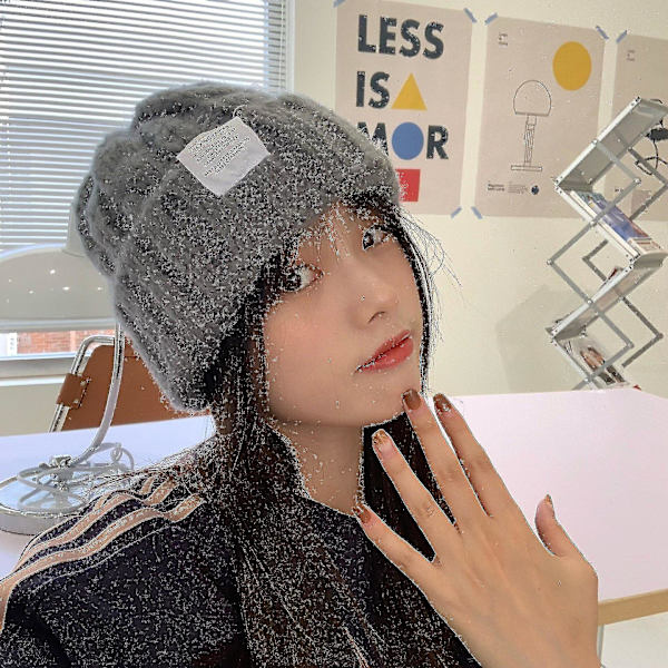 Unisex Varm Myk Strikket Lue Menn Vinterluer Kvinner Skalleluer Jenter Ensfarget Beanies Ash