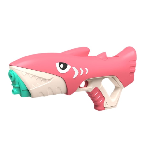 Elektrisk vattenpistol Automatisk vattenpistol med vattenabsorption, Shark Elektriska sprutpistoler, stor kapacitet 600 ml, rosa
