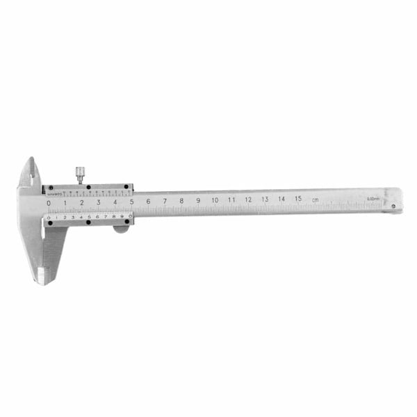 Vernier-mitta 0-150mm, Vernier-mitta korkeahiiliterästä, sisä- ja ulkohalkaisijan mittaus kestävä työkalu