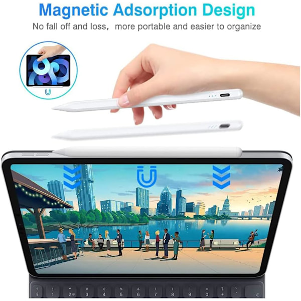 Stylus Hurtiglading Oppladbar Aktiv Stylus Penn For Nettbrett Tegnebrett PCTablet stylus med magnetisk suge anti-feiltrykk ipad spesial