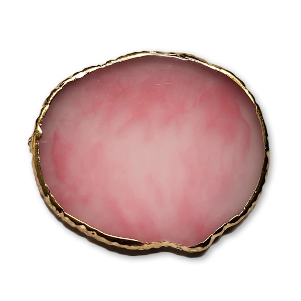 Drikkebrikke Resin Drikkebrikke Dekorative Husholdningsartikler (Rosa)