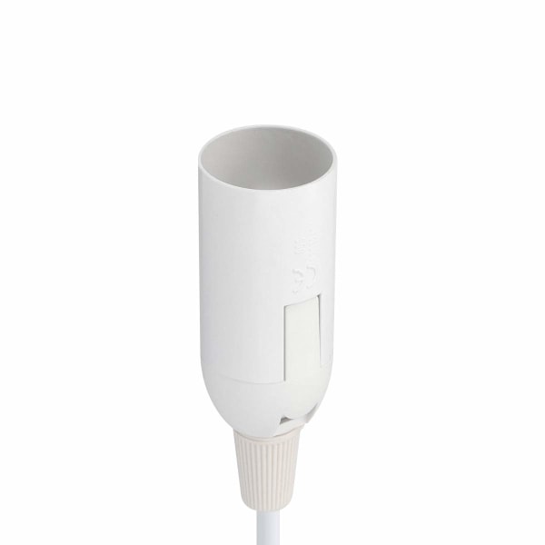E27 fatning med ledning - Lampeholder til pære med strømledning stikkontakt og kontakt - 1,8m kabel