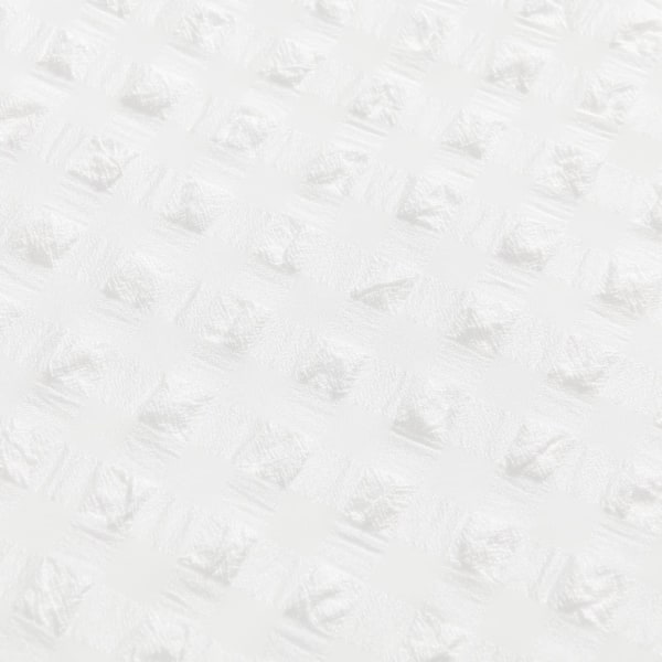 Hvite Retro Lace Voile Gardiner Myke Pom Pom Nett Gardiner for Vinduer Lin Eylett Korte Gjennomsiktige for Soverom Stue Patio Dør, 117×160cm